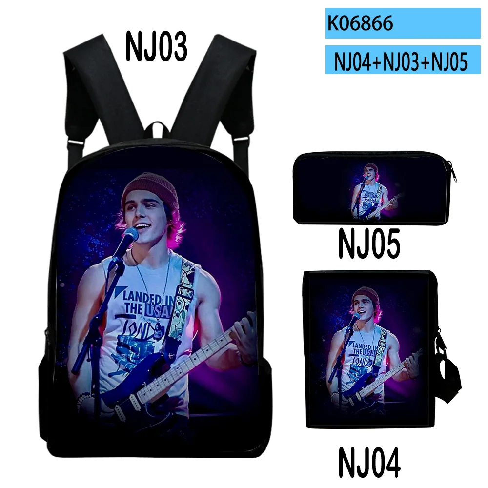 Trendy Julie and the Phantoms 3D Print 3pcs/Set pupil School Bags Laptop Daypack Backpack Inclined shoulder bag Pencil Case