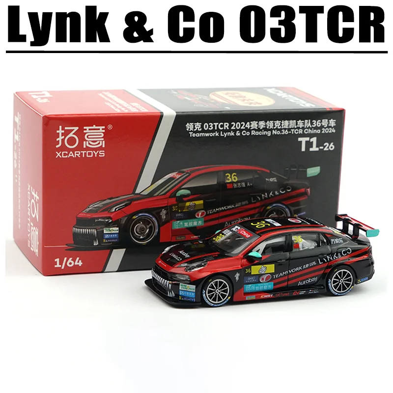 

POPRACE 1/64 Lynk & Co 03TCR игрушечный автомобиль из сплава, литая под давлением металлическая модель, подарки