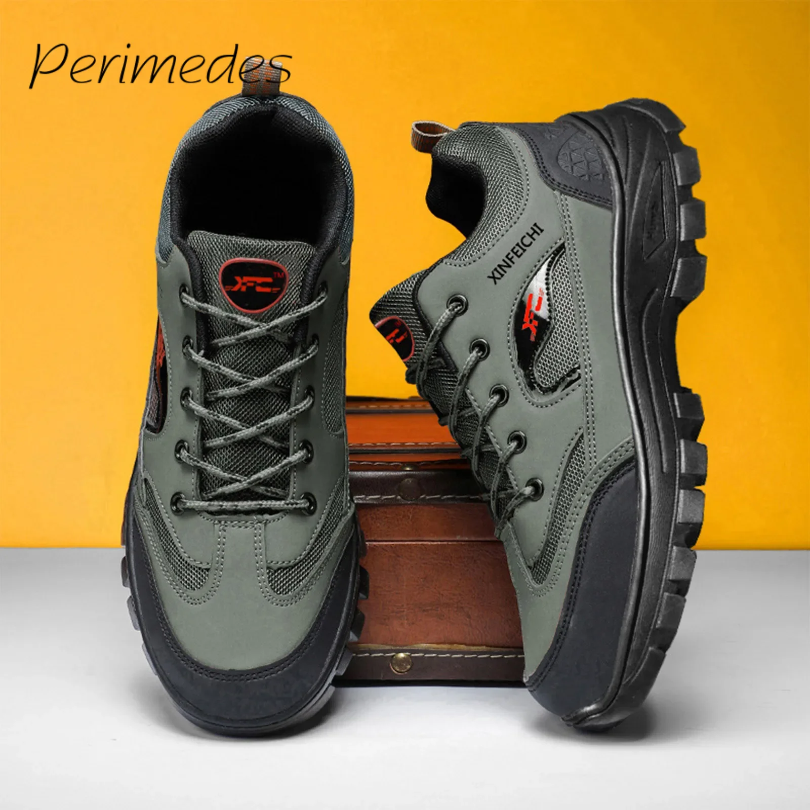 

Men'S Outdoor 2024 Shoes Mountaineering Versatile Comfortable Sports Shoes Casual Seasons Shoes Breathable Tenis Masculino