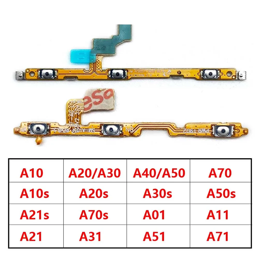 Power On Off  Volume Side Button Key Flex Cable For Samsung A10 A20 A30 A40 A50 A70 A01 A11 A10s A20s A21s A30s A51 A21 A31 A71