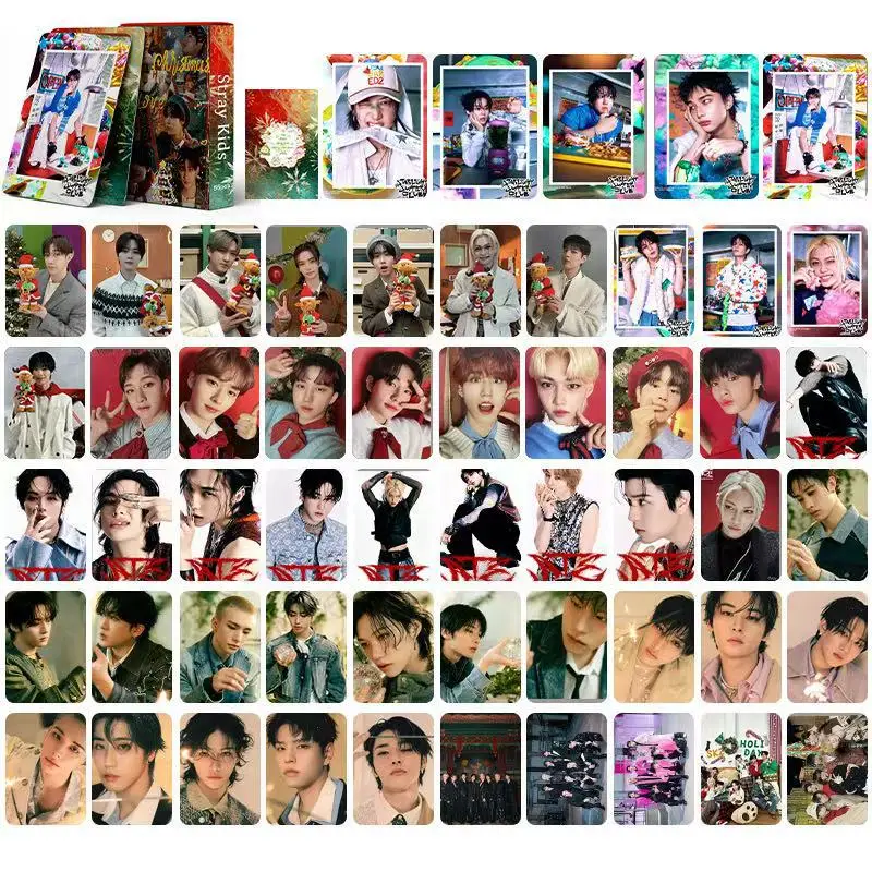 

55pcs SKZOO collection card laser card small card Christmas Love theme Stray Kids 2026 star movie peripheral LOMO small card