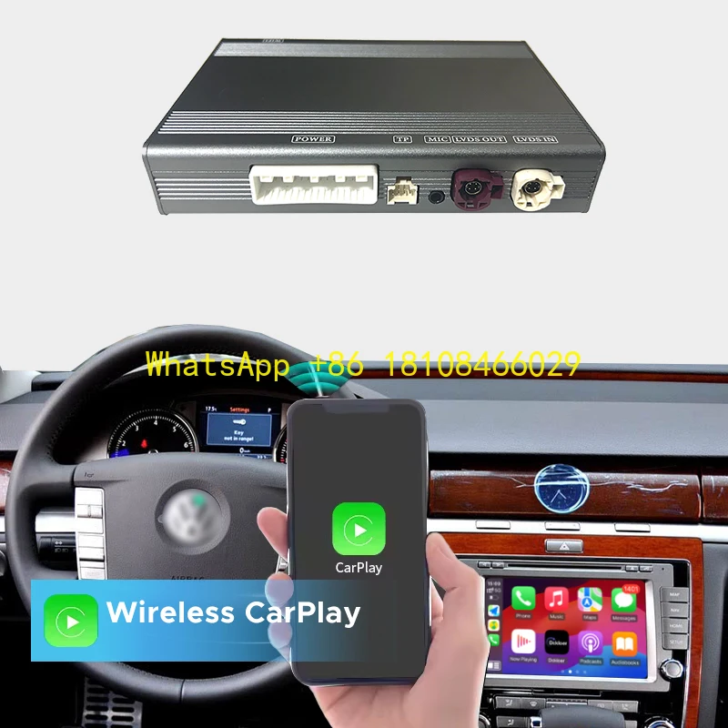 

Wireless Car Play Phaeton RNS810 2009-2015 Mirror Link Android Auto Smart Carplay Box Plug and Play