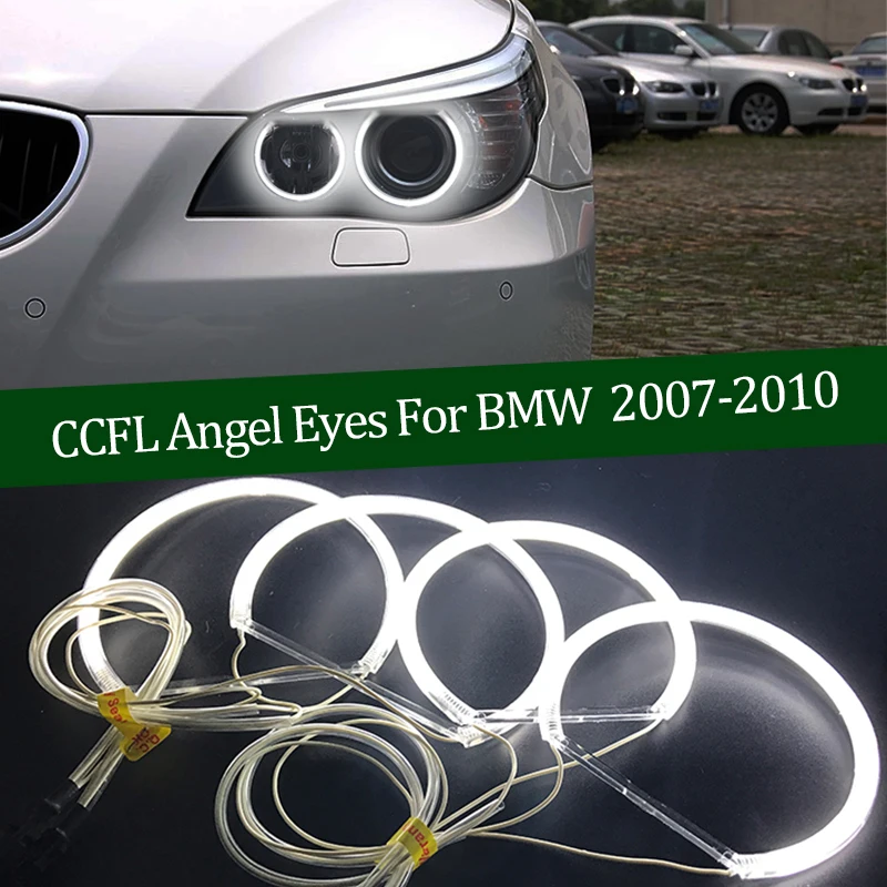 

Для BMW E60 E61 LCI 528i 530i 535i 550i M5 2007-2010 Галогенный глазок демона Высокое качество CCFL Комплект ангельских глаз Тепло-белое кольцо