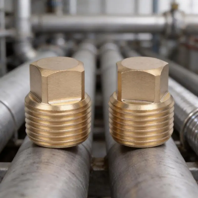 M76E Male Thread Fitting in Brass for Port Sealing and Upkeep Service
