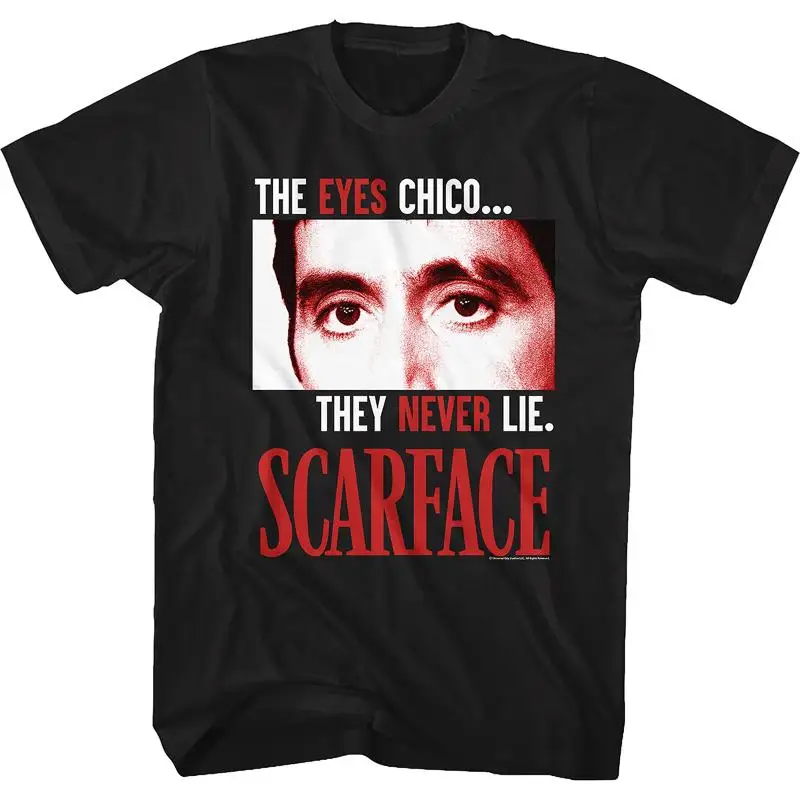 

20251983 Лицо со шрамом Лицо со шрамом Человек Аль Пачино Тони Фильм Совместная винтажная мешковатая футболка с круглым вырезом и короткими рукавами