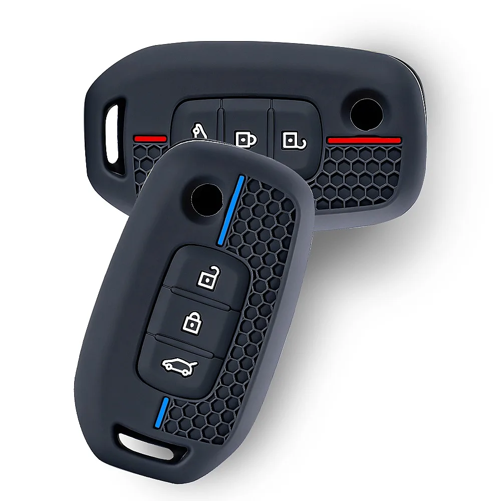 3 Button Fob Shell Holder silicone Car Key Cover Case for Renault Kwid Traffic Symbol Dacia Sandero Logan Duster 2016 2017 2018