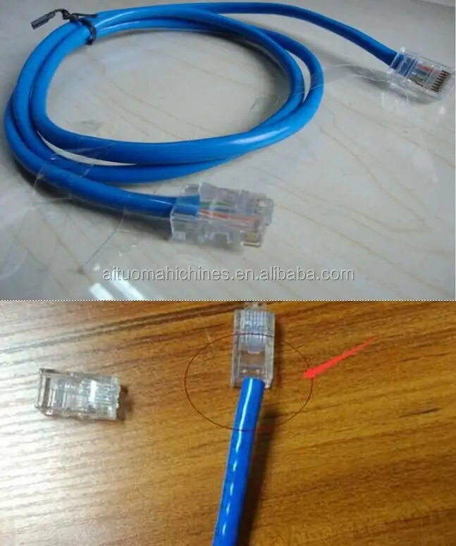 เครื่องเข้าหัวสายแลน RJ45 เครื่องอัดหัวคริสตัล