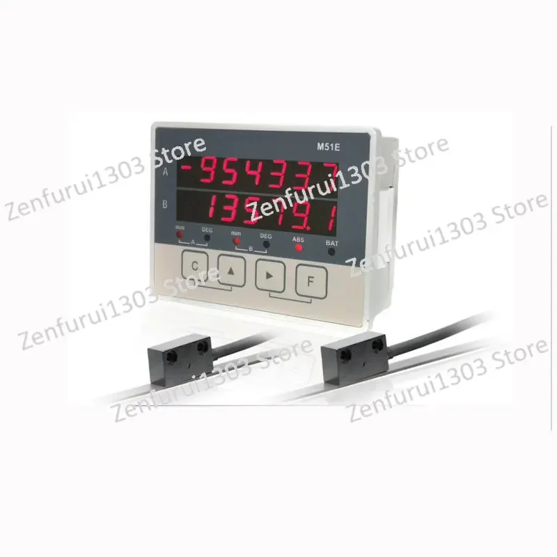 

2 Axis LCD DRO Magnetic Optical Linear Displacement Scale Sensor Position Transducers CNC Encoder Woodworking Machine Lathe