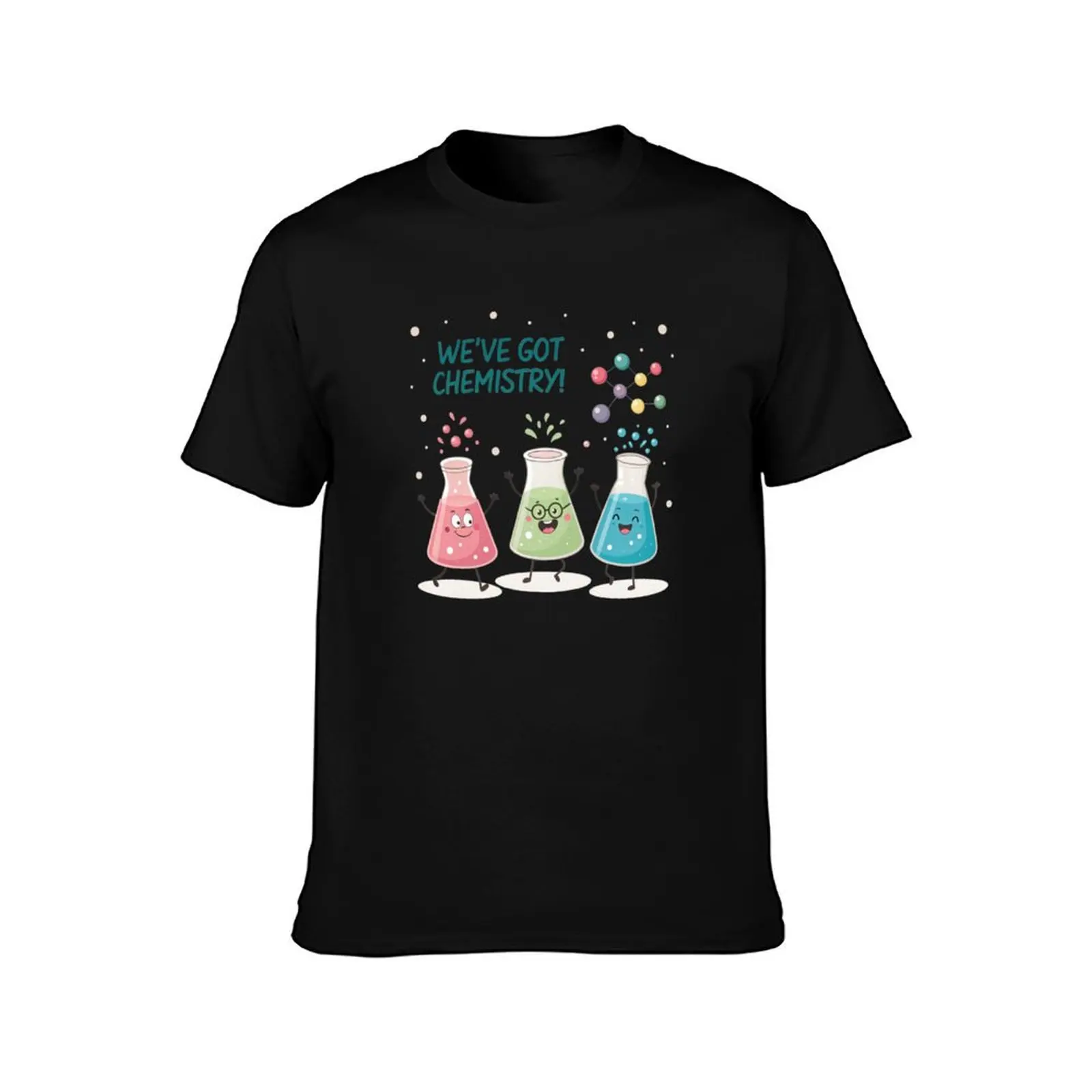 Science Beaker Buddies T-Shirt Trendy Casual Short Sleeve Shirt T-Shirt