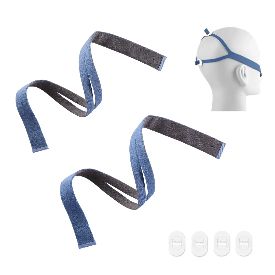 Replacement Headgear Compatible with P10 Nasal Pillow Mask Straps Included 4 Super Elastic Straps and 8 Adjustment Clips(4 Pack)