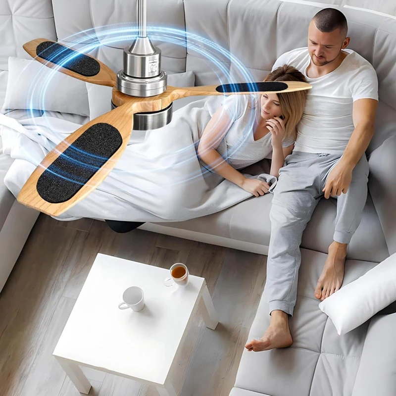 ABRE-10 Pcs Ceiling Fan Blade Filters-Activated Coconut Carbon, Easy-Stick Ceiling Fan Blade Filters, Air Purifying For Home