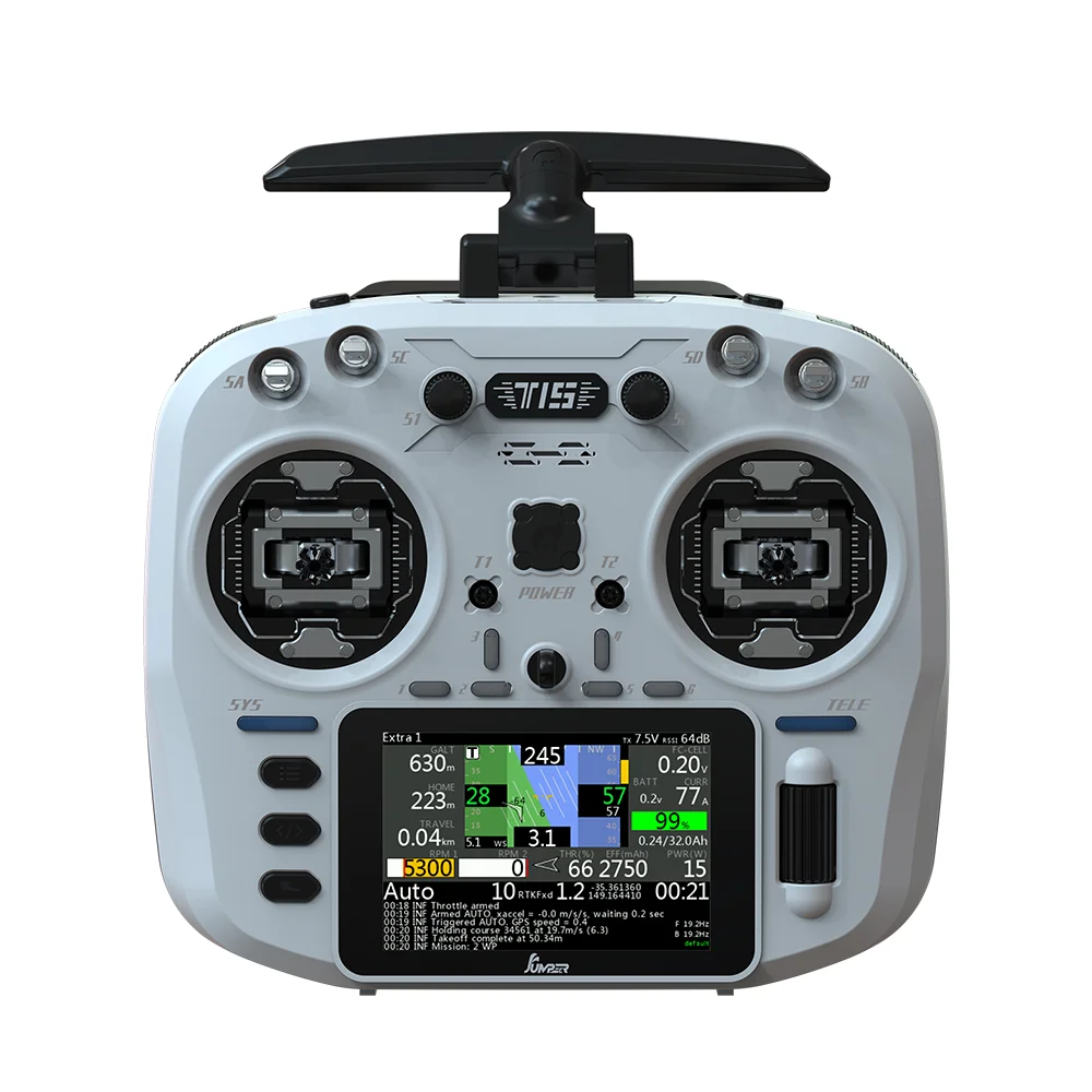 

Jumper T15 2.4GHz ELRS 1W VS-M Hall Sensor Full Size Gimbal 3.5" Colour-Touch Screen EdgeTX Radio Controller for FPV RC Drone