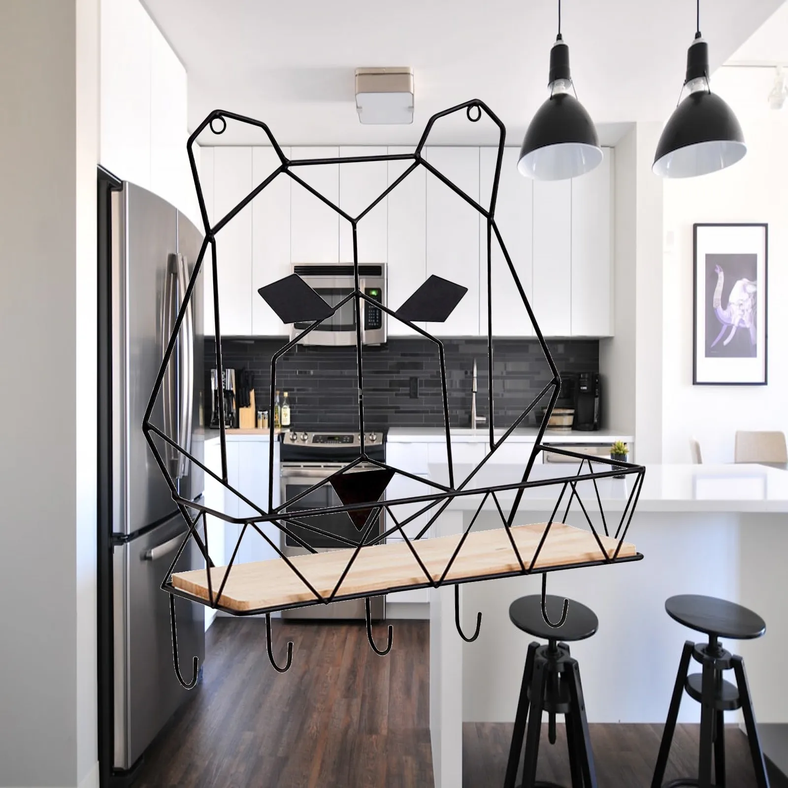 Hanging Shelves Wall Welding Technology Multifunctional Decor Convenient