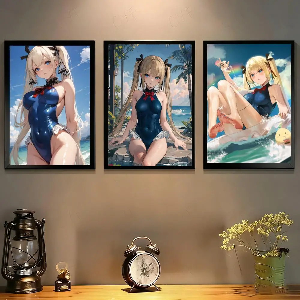 Poster  HD art sticky wall waterproof home living room bedroom bar aesthetic decoration M-Marie Rose from Dead or Alive