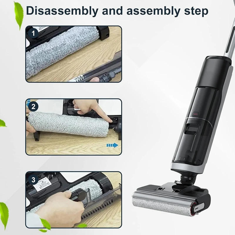 JDZD-فرشاة دوارة فلتر Hepa لـ Dreame H14 / H14 Pro / H14 قطع غيار المكنسة الكهربائية الرطبة والجافة المزدوجة