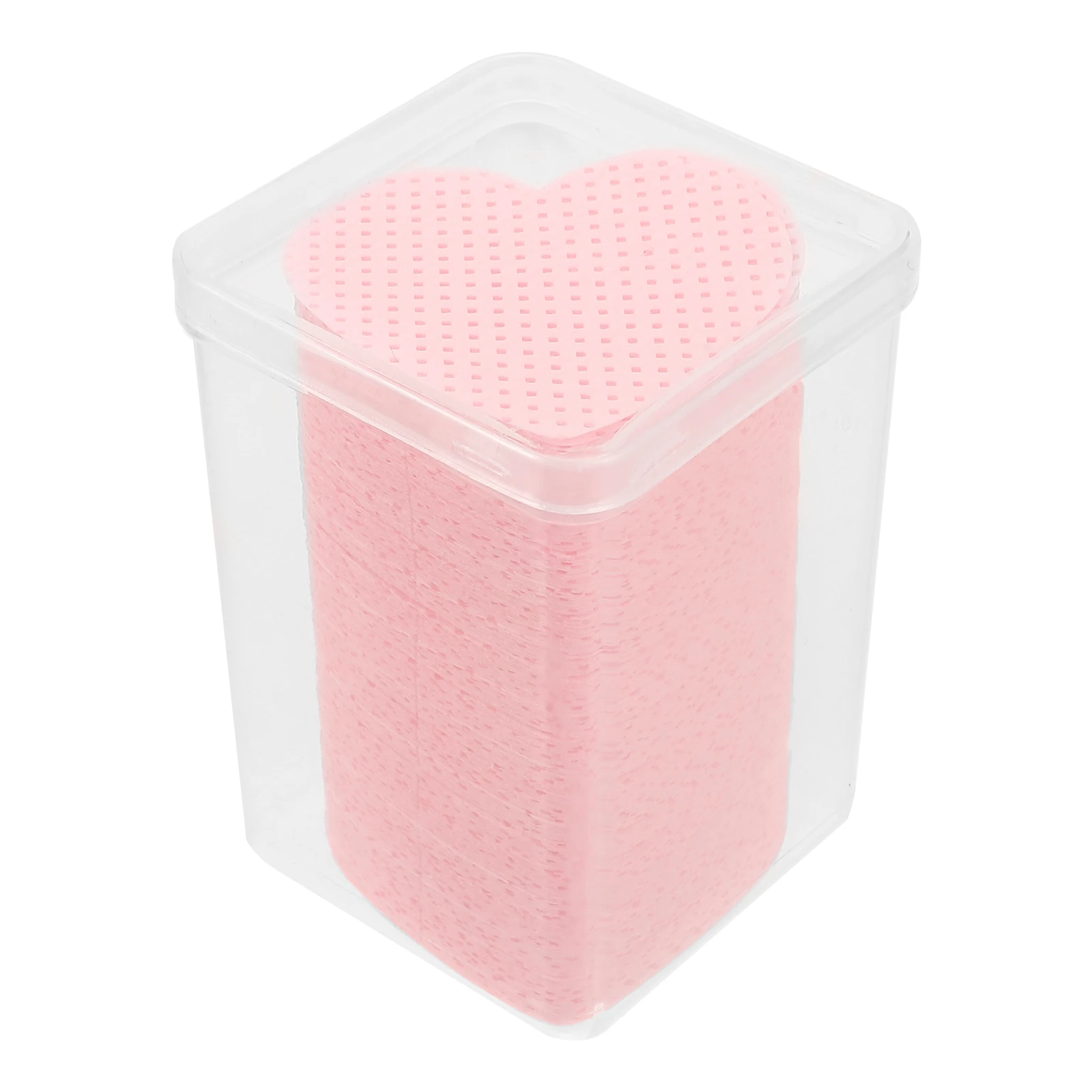 

Heart Shape Nail Cotton Pads Lint Free Wipes Gel Polish Remover for Acrylic Nail Art Salon Home Travel Size