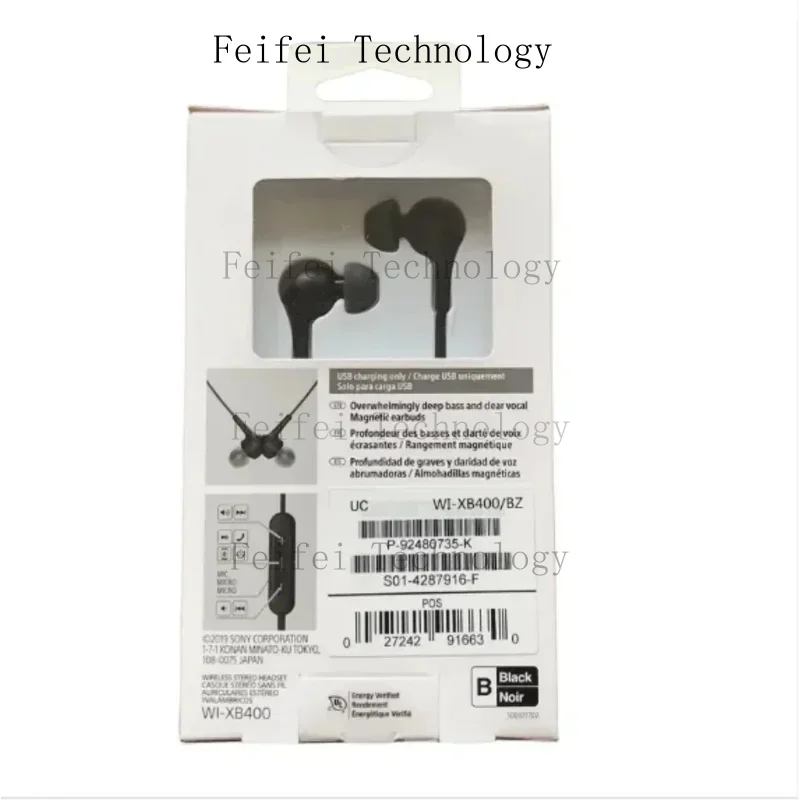 WI-XB400 Wireless In-Ear Extra Bass Headphones With Mic for Sony  Phone Call