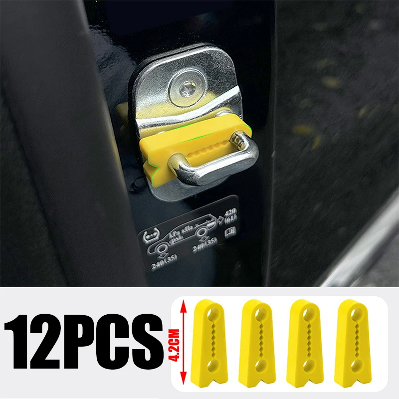 Universeller Autotür-Schlossdämpfer, Schalldämpfende Elastische Silikondichtung, Auto-Türschließungs-Stoßdämpfer, Zubehör