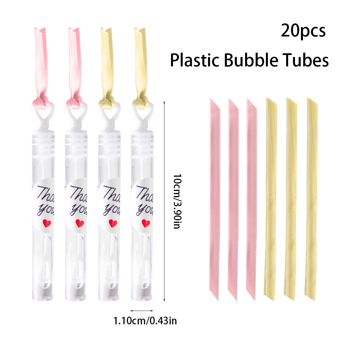 10pcs Wedding Soap Bubbles Love Heart Wand Tube Bottle Bubbles With Ribbon Wedding Supplies Thank You Gift for Guest Baby Shower