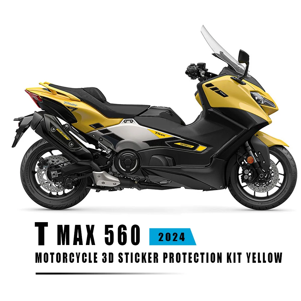 

Motorcycle 3D resin sticker protection yellow kit for For T MAX 560 TMAX 560 T MAX560 TMAX560 2022 2023 2024