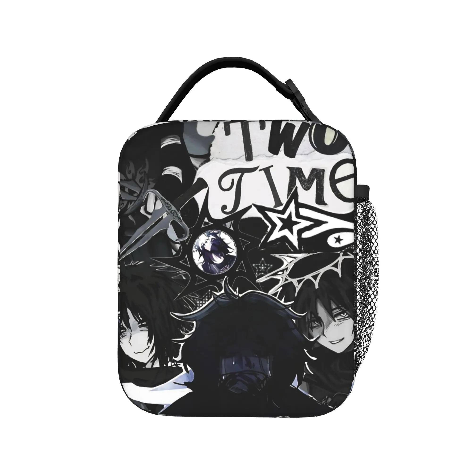 Azuretime Anime Thermal Insulated Lunch Bags for Travel Azure Two Time Forsakens Portable Bento Box Thermal Cooler Lunch Box