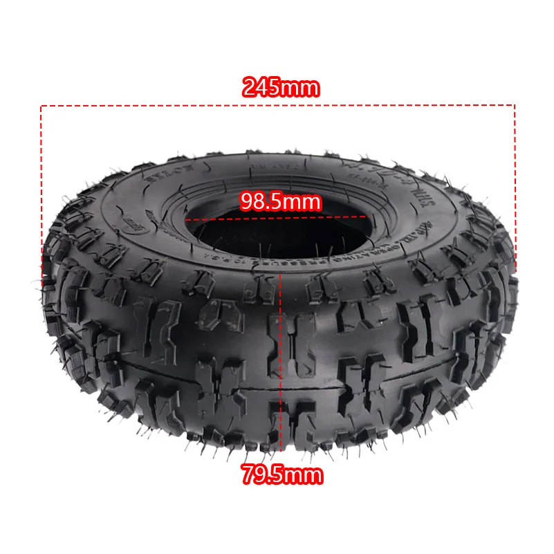 4.10-4 Pneumatic Tires outer tire 4.10/3.50-4 Inner Tube for ATV Quad Go Kart 47cc 49cc Chunky Fit All Models 4\