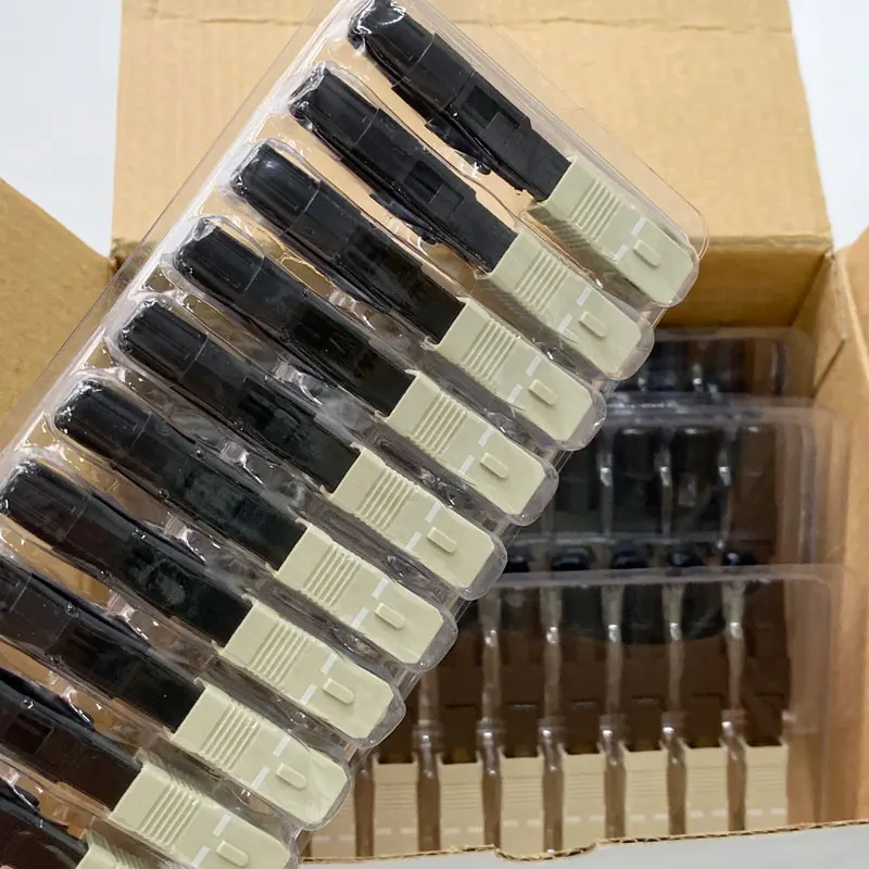 

10 PCS Fiber optic connector multimode pre embedded SC connector, telecommunications grade FTTH