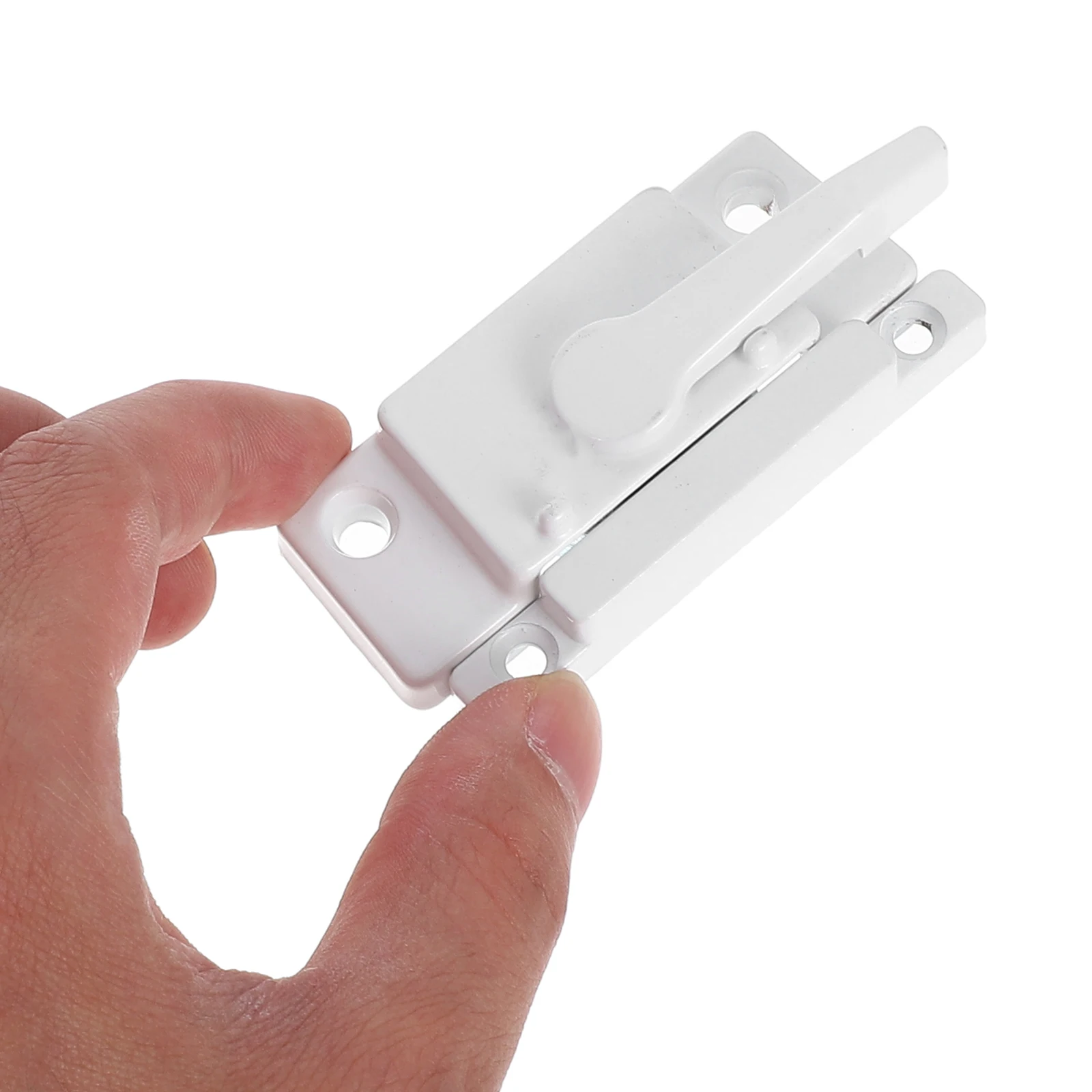 

Universal Plastic Steel Door Window Lock Anti-Theft Sliding Fixed White Cam Sash Safety Latch for Horizontal