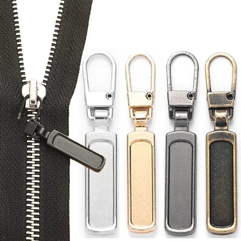 5/8/10/20pcs Detachable Metal Replacement Zipper Head Pullers Universal for Repair Kit Suitcases Bags Clothing DIY Sewing Craft