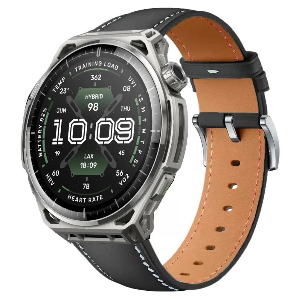 Quick release button 22mm Leather Strap For Amazfit Balance 3 2/Cheetah 2 Ultra/Active Max Band For Amazfit Balance Ultra Belt