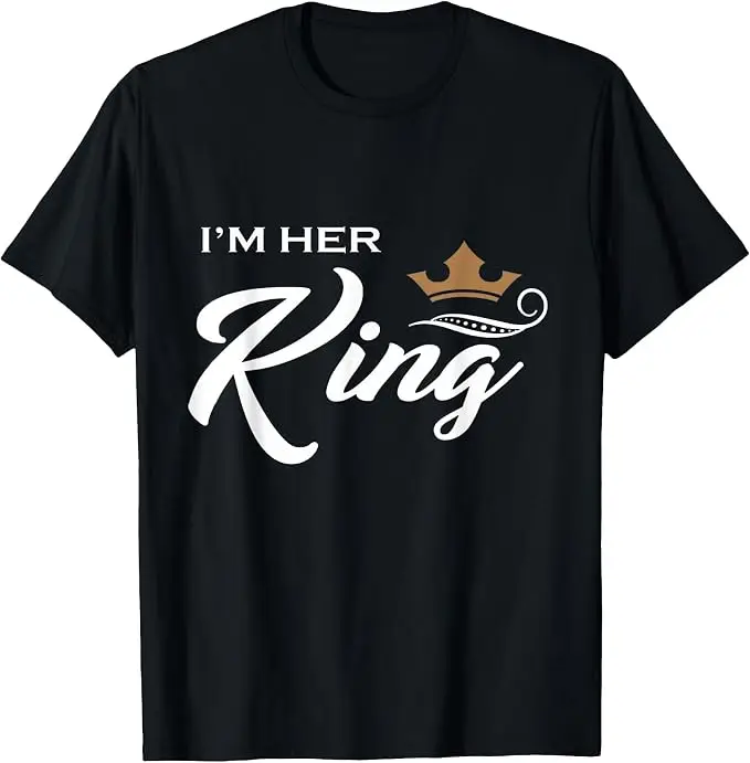 Ich bin ihr König T-Shirt, lustiges Paar-Shirt für Freund und Freundin, ich bin seine Königin für Frauen, Valentinstag, Jahrestage, Partykleidung, T-Shirt – Detail 21