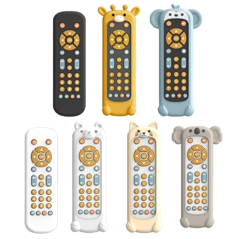 

Sounding TV Remote Music Toy for Baby Realistic Remote Control Chewing Toy Safety Infant Music Early Educational Toy