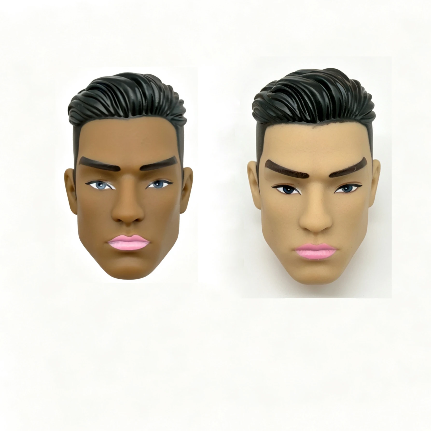 1/6 Scale Male Doll Heads Fashion Men Doll Head White/Normal/Black Skin DIY Dressing Doll Parts Collection Figure Toys Doll Head
