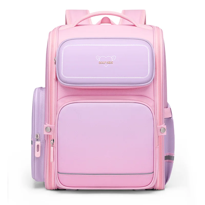 GOLF QUALITY Waterproof School Backpack for Boys And Girls Primary Orthopedic Multi-pocket Bookbag Kids School Bag