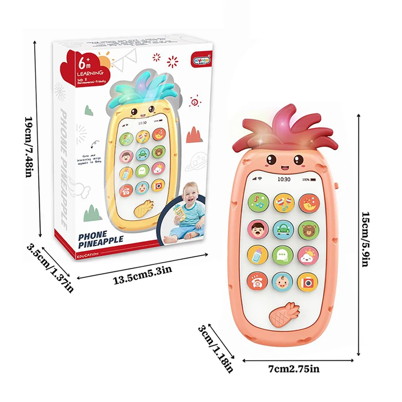 Telefone touch screen para bebês e crianças, 5 modos de aprender e jogar, especialmente projetados, brinquedos educativos para crianças e idosos