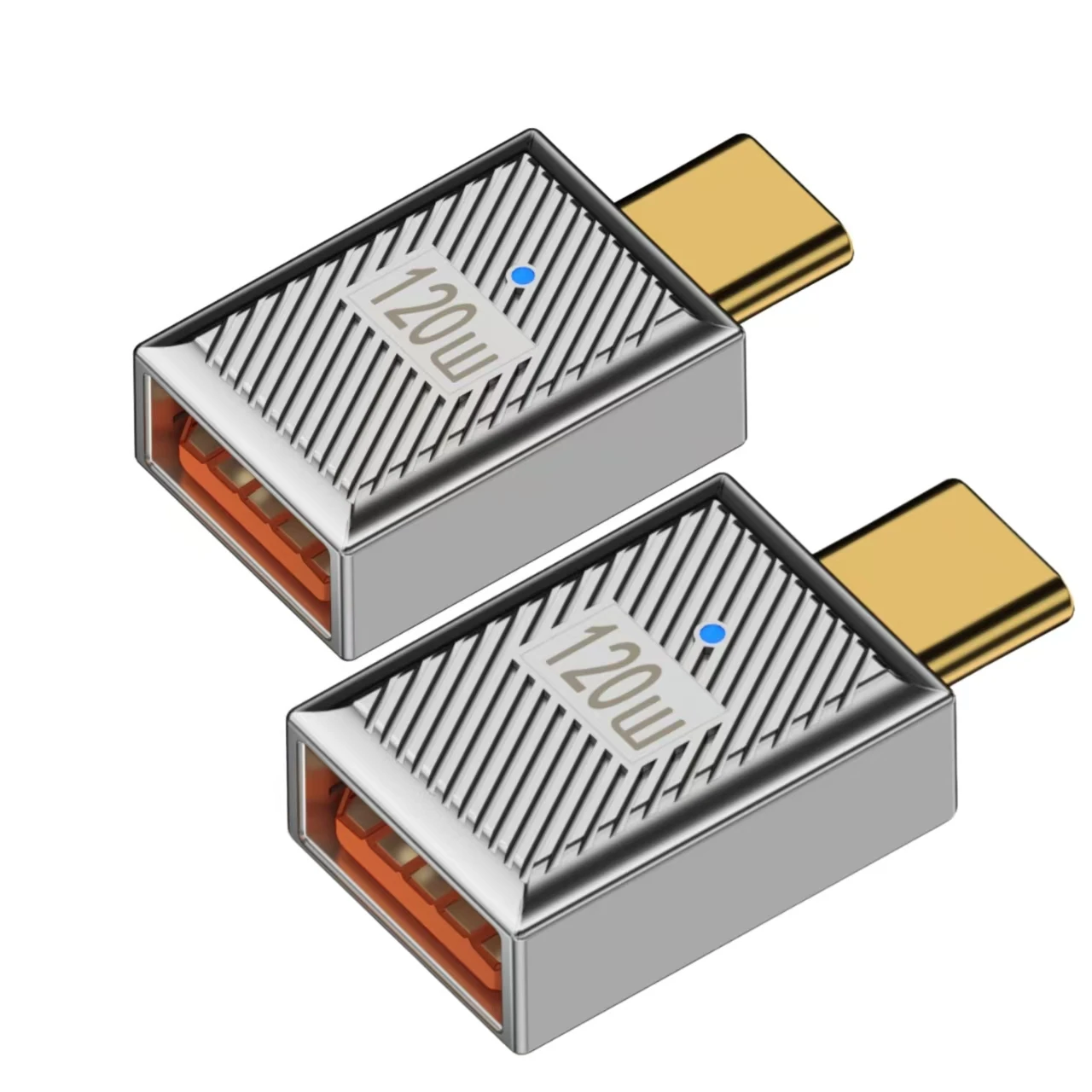 120 W USB-C OTG Adapter with USB-A to USB-C Conversion, Fast Charging Support (up to 120 W PD), High-Speed Data Transfer