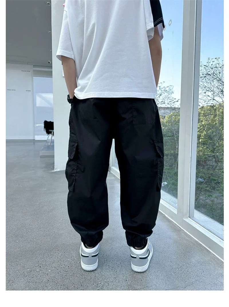 Boys Wear Hip Hop Pants Children Casual Streetwear Sweatpants Big Kids Clothes Spring Teenagers Joggers Straight Trousers 5-14Y