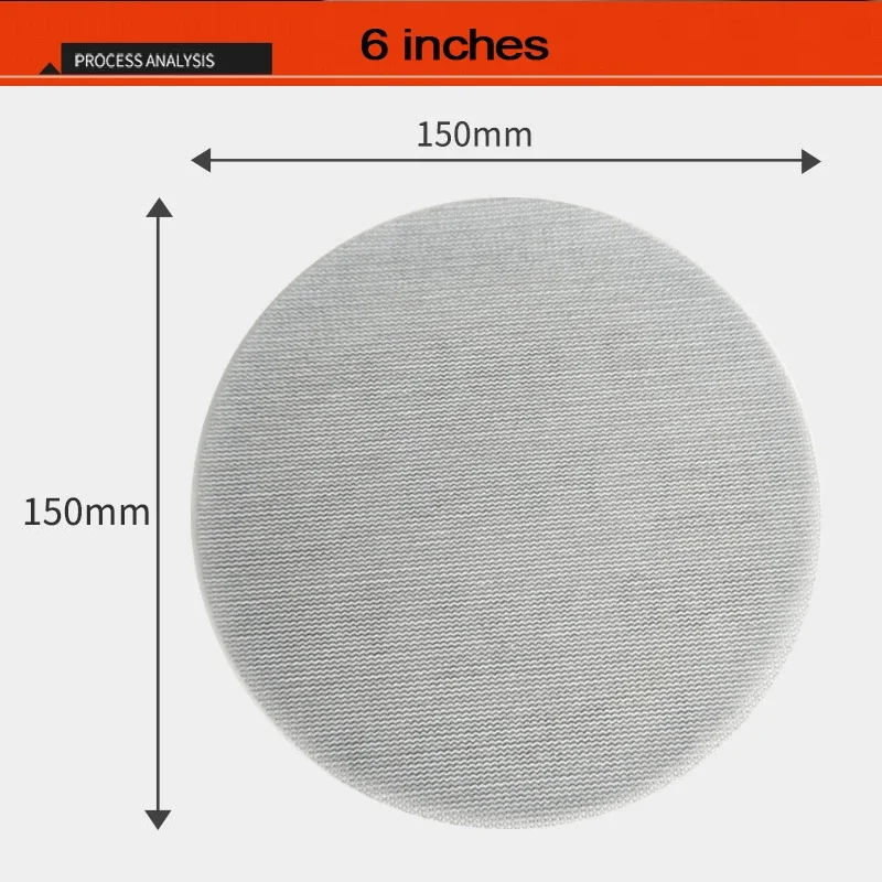

MIRKA Sandpaper Mesh Disc Sandpaper 6 Inch 150 mm Aluminum Oxide Dust-Free And Anti-Blocking AbrasiveCar Surface Sanding