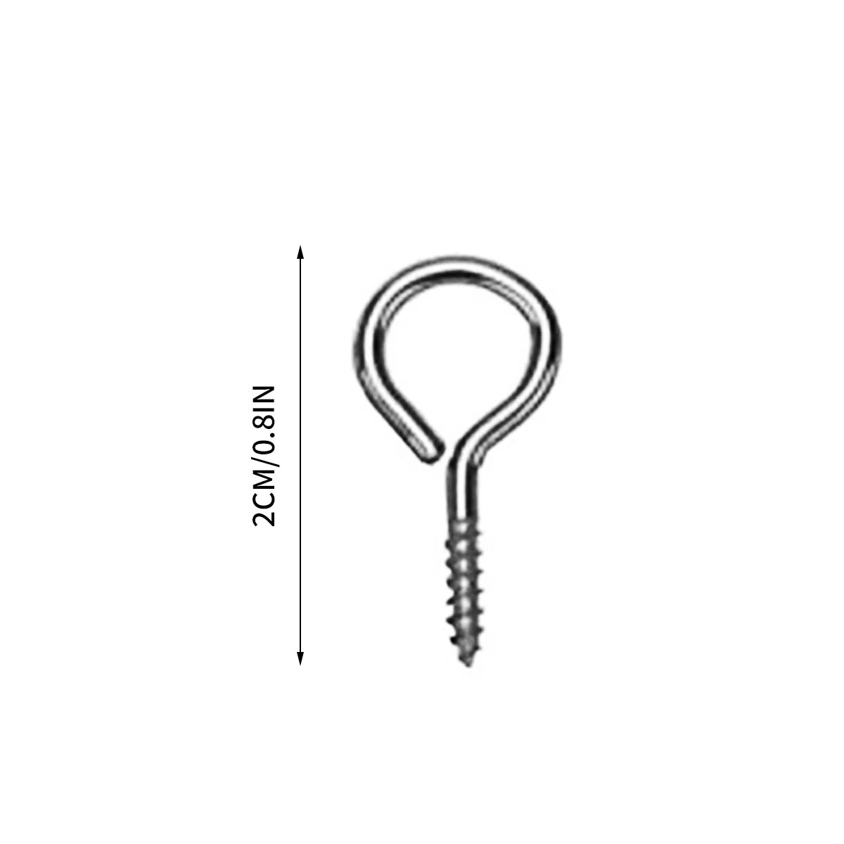 5-Meter White Curtain Wire Suspension Kit With 6 Pairs Of Hooks And Eyelets For Curtain Net Rod Tools