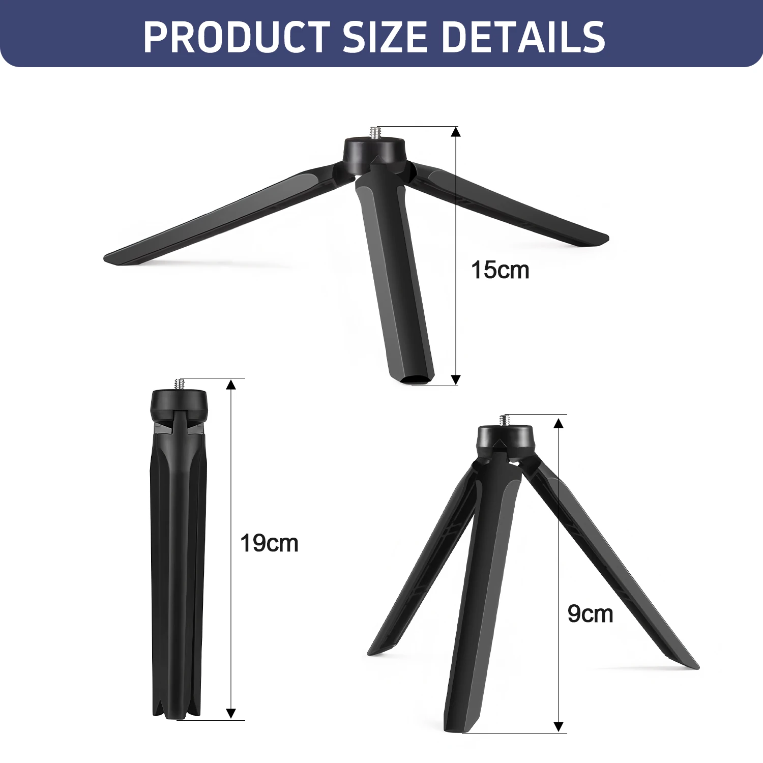 12" Selfie Ring Light with 7.5" Desktop Tripod Stand & 1 Phone Holder, LED Ringlight with 3 Dimmable Modes for Makeup view 3