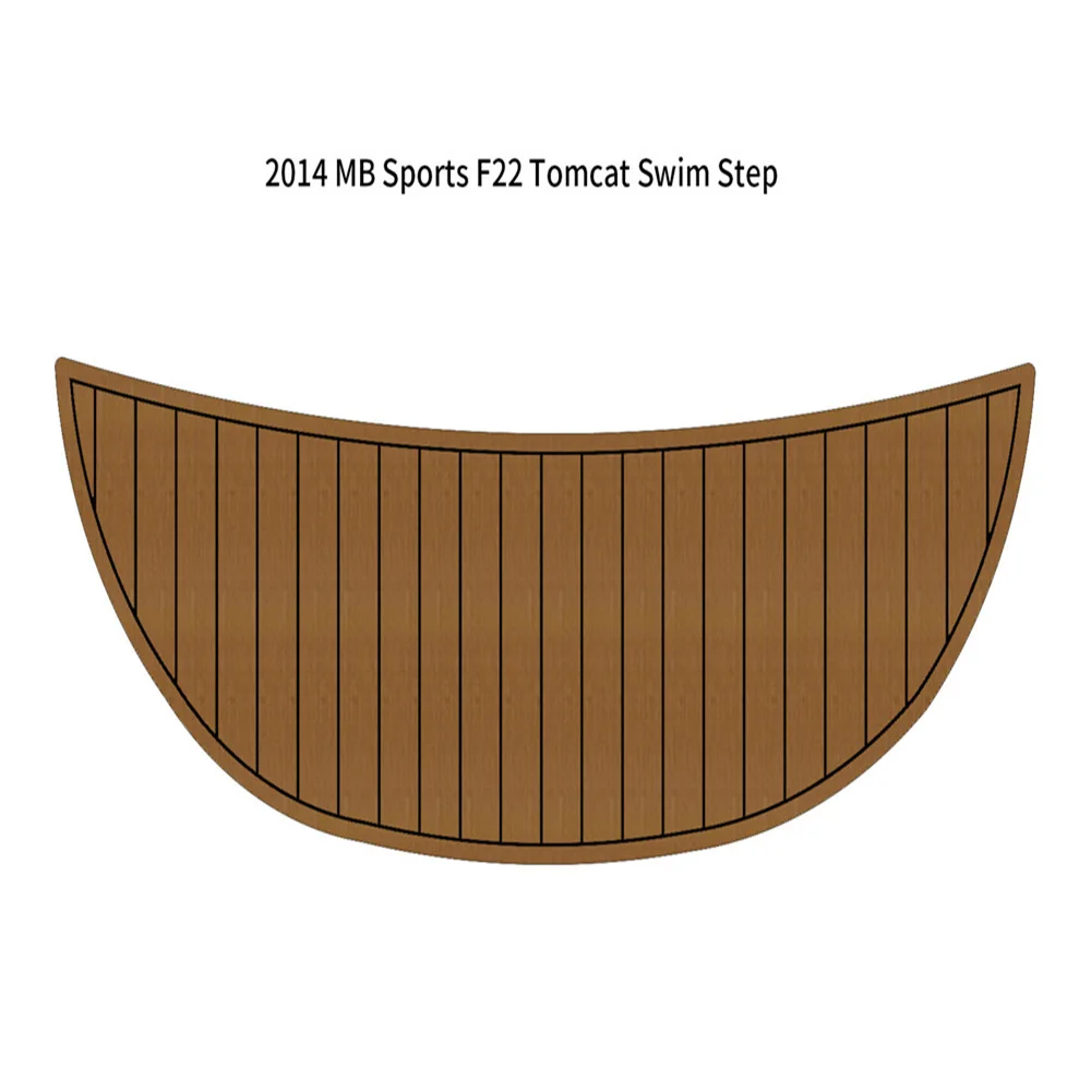 

2014 MB Sports F22 Tomcat Swim Platform Pad Boat EVA Teak Deck Flooring Mat Seadek MarineMat Gatorstep Style Самоклеящийся