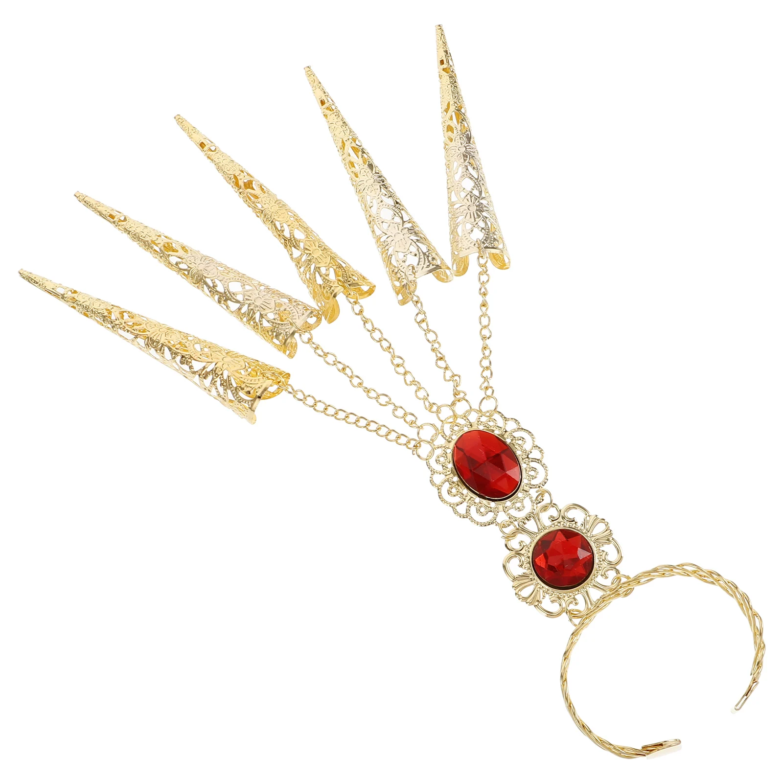 

Dance Hand Jewelry Exquisite Bracelet Performance Nails Decor Lightweight Durable Charm Bracelets Finger Nails Accessories Dance