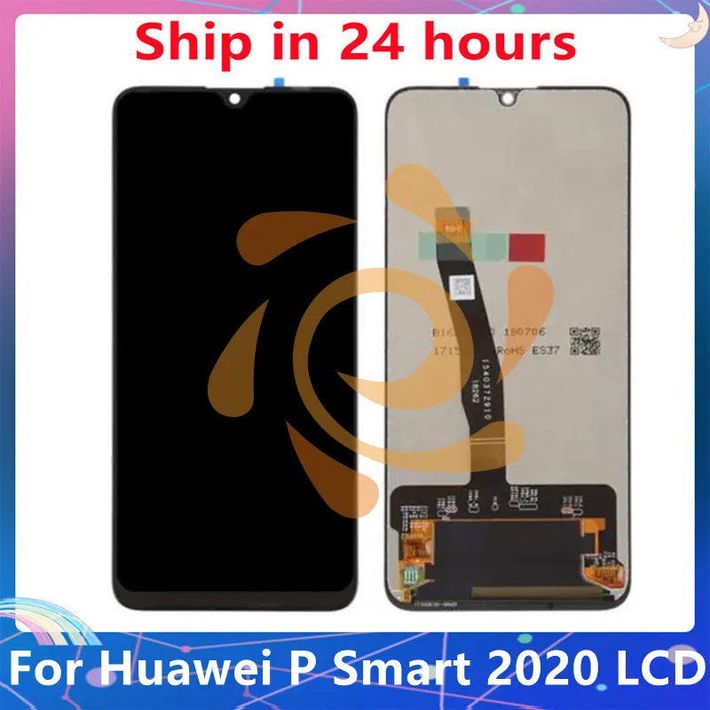 Tested 6.21” For Huawei P Smart 2020 LCD Display Touch Screen Digitizer Assembly With Frame Replacement POT-LX1A POT-L21A Parts