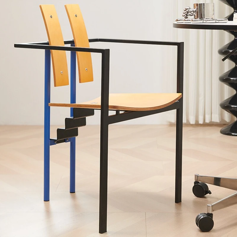 

Beautiful Armrest Dining Chairs Trendy Art High Designer Dining Chairs Living Room Black Sillon Individual Home Accessories