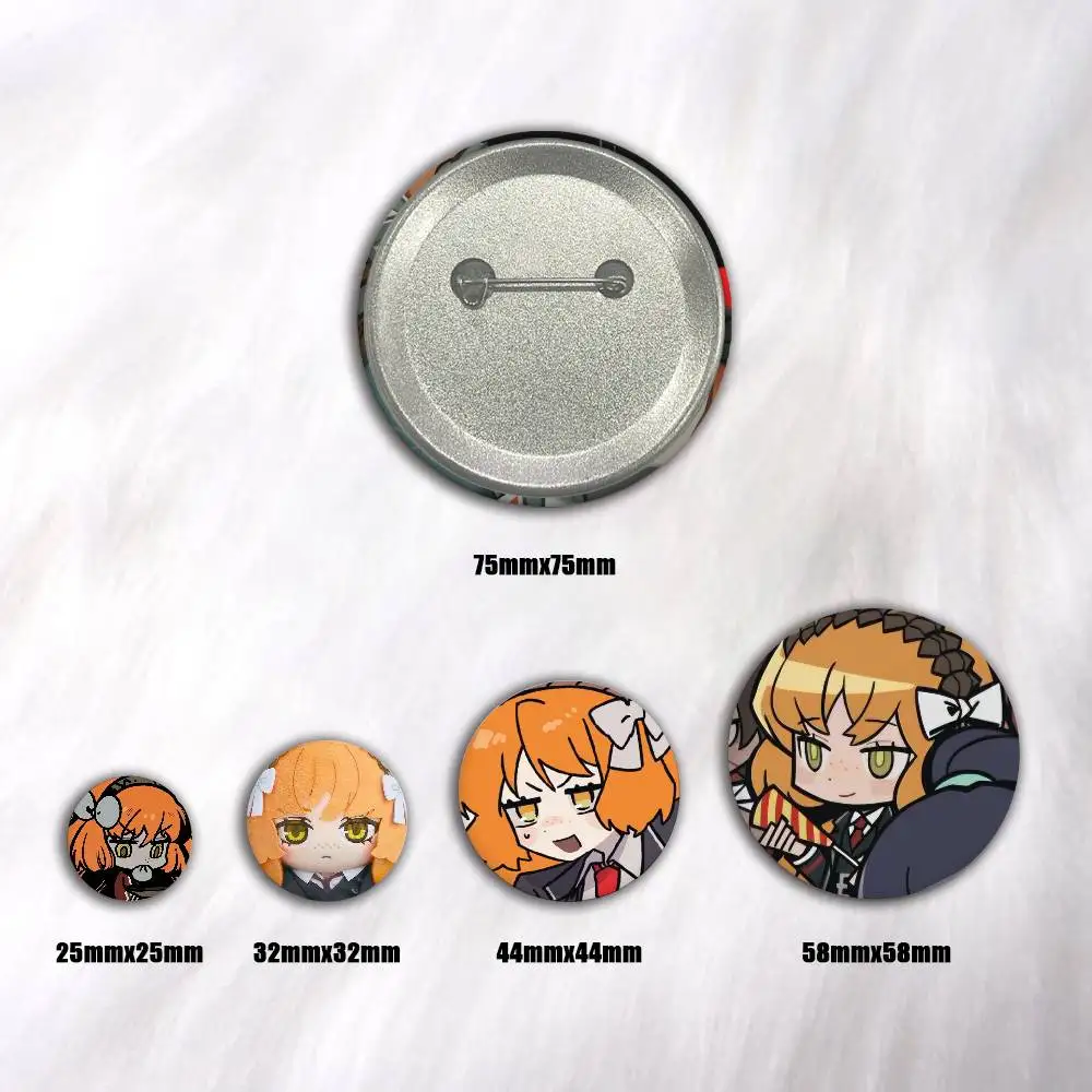 A-Game Limbus Company Tinplate Cartoon Round Brooches On Backpack Jacket Acrylic Button Pins Collection Gifts