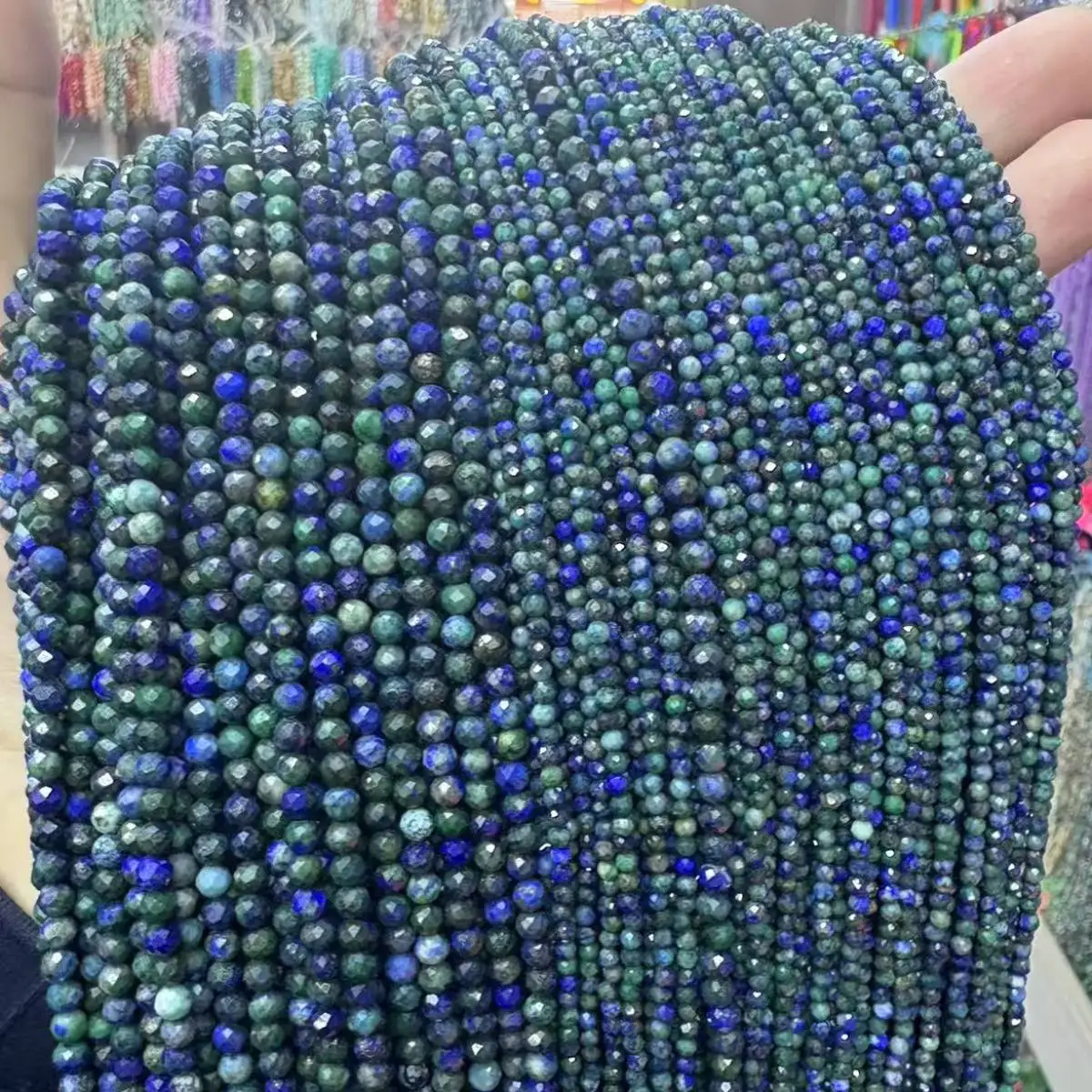 

Natural Stone Beads Phoenix Lapis Lazuli Malachite Small Faceted Loose Beads 2 3 4mm For Bracelet Necklace Jewelry Making