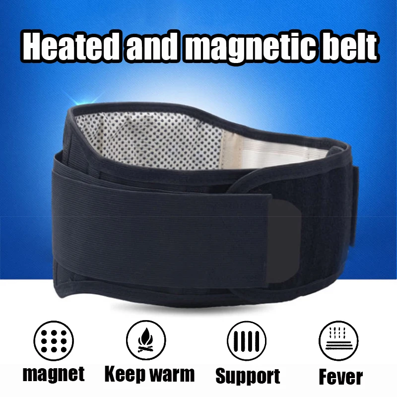 Self-Heating Lumbar Support Belt Magnetic Therapy Warmth Breathable Waist Brace For Sports Sports Lower Back Protection Waist view 6