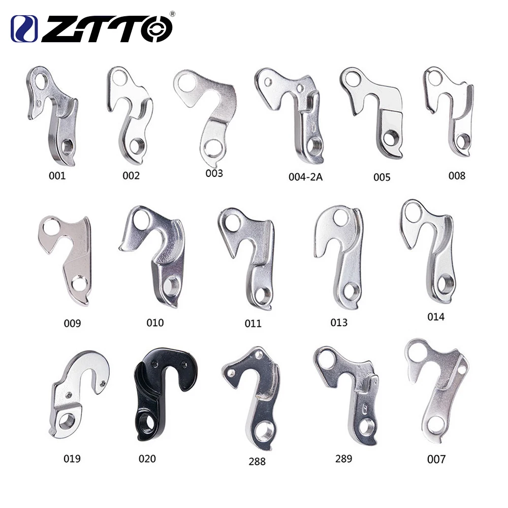 ZTTO Universal MTB Road Bicycle Tail Hook Racing Cycling Mountain Frame Gear Tail Hook Parts Alloy Dropout Hangers With Screws