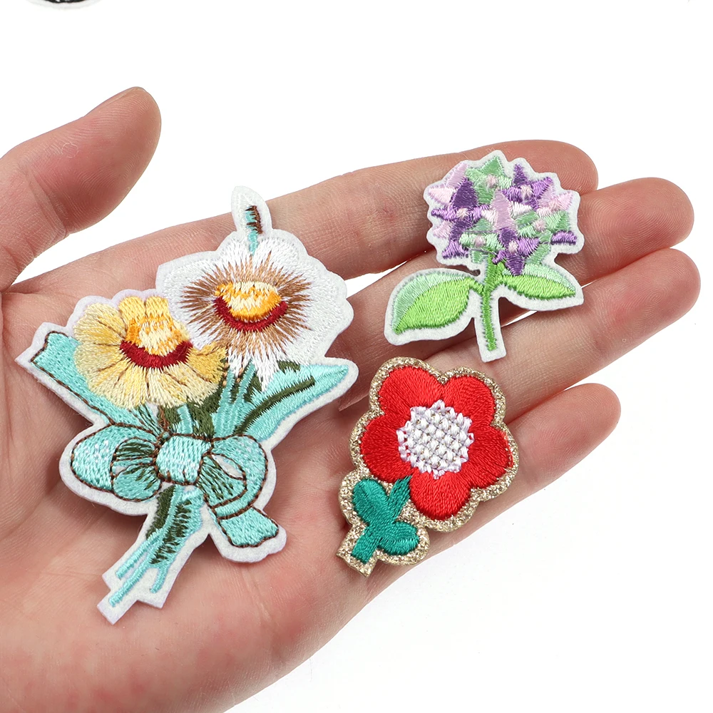 2/30/60 قطعة من ملصقات القماش المطرزة، إكسسوارات الملابس ذاتية الصنع، سراويل الأطفال، رقعة الثقب، تطبيق رقعة الكي #6