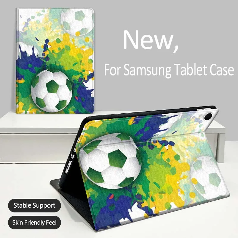 

Creative Football Design Tablet Case For Samsung Galaxy Tab A A7 A8 A9 A11 S6 S11 Lite Plus 10.1 10.4 10.5 Inch